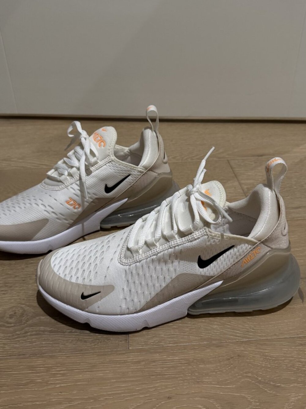 Nike Air Max 270 Women's White Desert Sand Sneakers DH3050-100